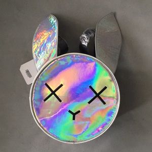 Super cute holographic bunny backpack